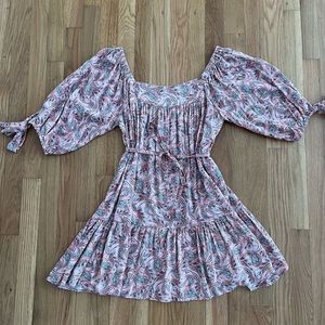 Pink paisley dress